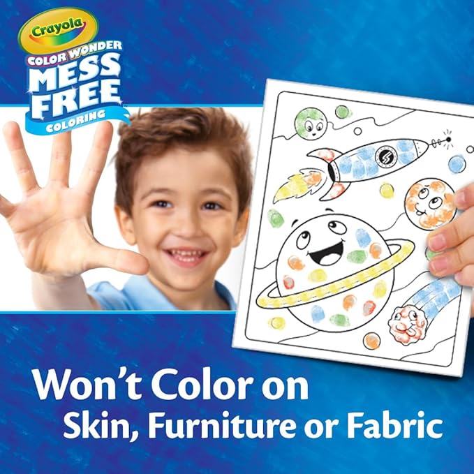 Crayola Color Wonder Mess Free Fingerprint Ink Painting Activity Set, Toddler Finger Painting Alternative, Stocking Stuffers for Kids, Holiday Gifts