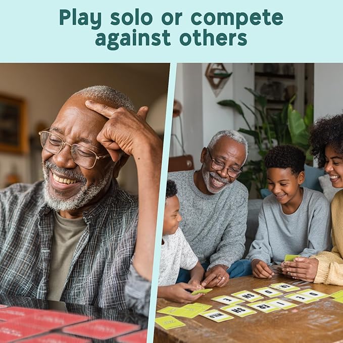 The Ultimate Brain Games Bundle, 4-in-1 Games for Kids and Adults to Improve Brain Function, Including Puzzles, Memory and Word Challenges