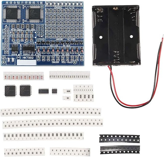 ISolderStore SMD/SMT Components Practice Board - Electronic Project Kits DIY Soldering Skill Training Board - Led Transistor Soldering Kit