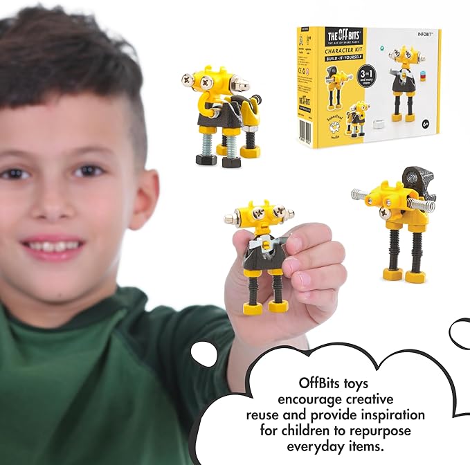 The Off Bits Robot Collection: ArtBit + InfoBit STEM Toys for Kids 6+, Engaging & Creative Toy Building Sets for Boys and Girls, Build Your Own STEM Building Toys Engineering Kit