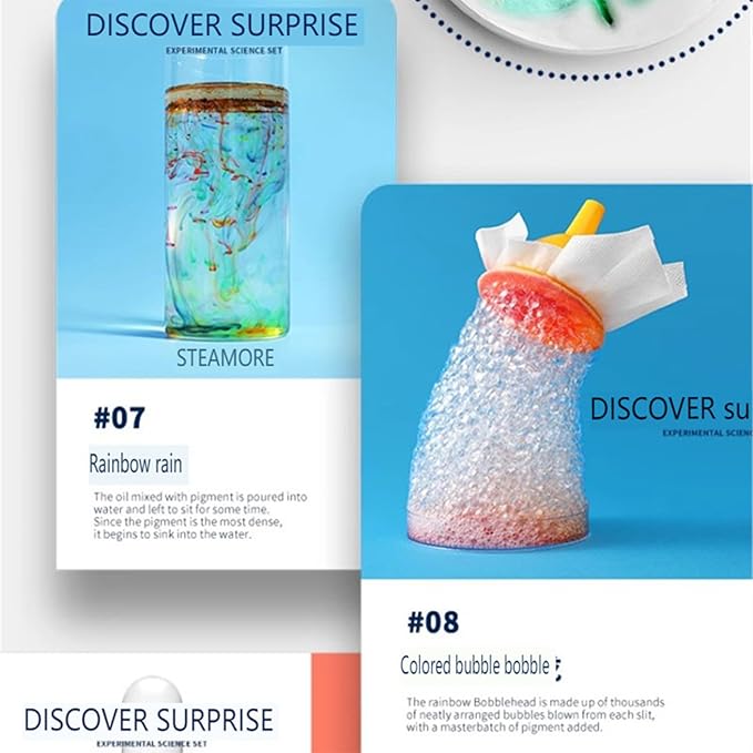Children's Science Kit - STEM Chemistry Experiments, Fun Hands On Lab Activities, Educational Learning Toy for Kids Home School Classroom, Interactive Science Set, 132 Experiment Projects