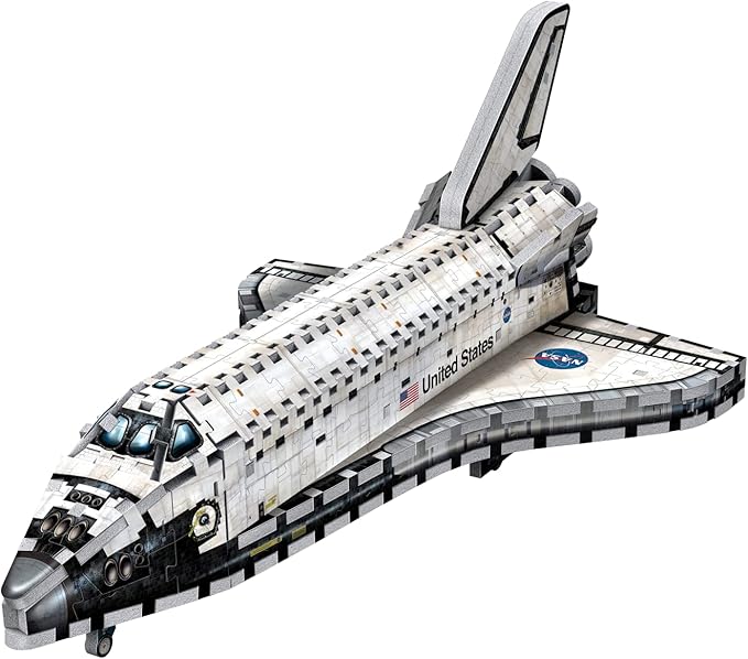 Wrebbit3D Space Shuttle Orbiter 3D Puzzle | 435 Jigsaw Puzzle Pieces | Build a Space Exploration Vehicle and Discover New Worlds
