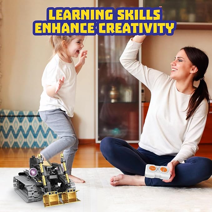 Robot Building Kit with APP/Remote Control STEM Gifts for Boys Age 6-16,Technic Coding Robotic Toys for Kids Birthday, Buildable 5in1 Models with 323+ Pieces