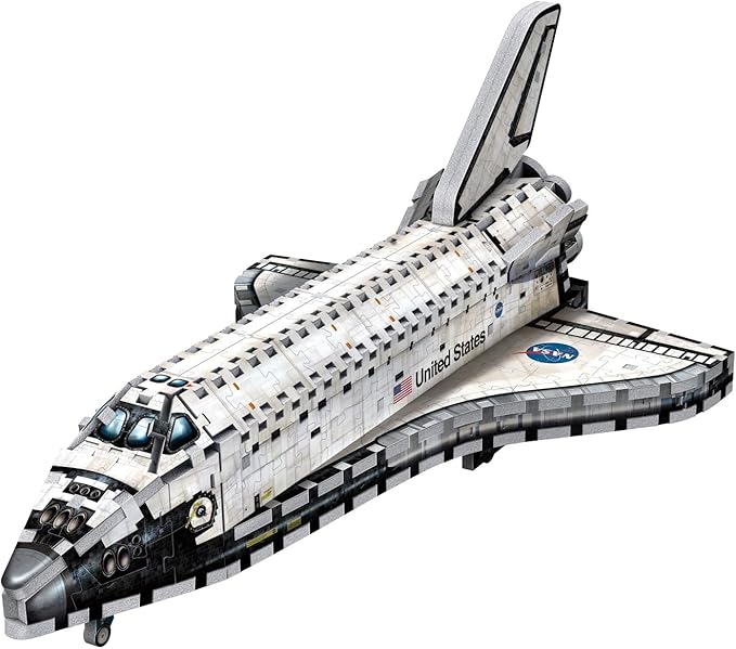 Wrebbit3D Space Shuttle Orbiter 3D Puzzle | 435 Jigsaw Puzzle Pieces | Build a Space Exploration Vehicle and Discover New Worlds