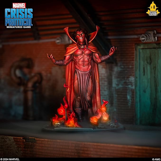 Marvel: Crisis Protocol Mephisto Character Pack - Manipulator of The Battlefield! Tabletop Superhero Game, Ages 14+, 2 Players, 90 Minute Playtime, Made by Atomic Mass Games