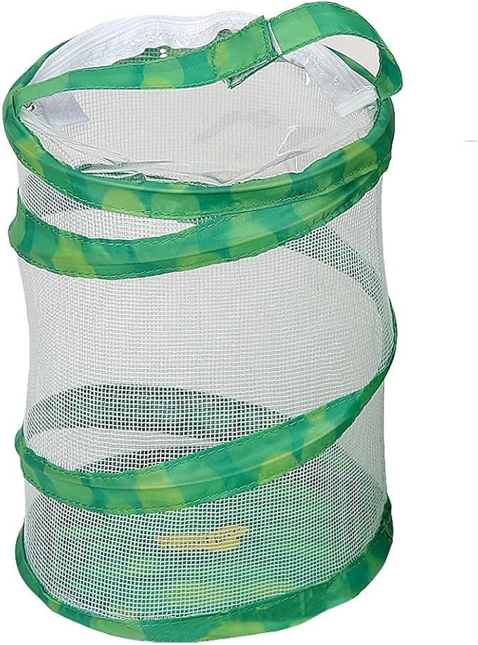 Insect Lore Mini Butterfly Habitat | Clear Mesh, Zipper, 8” Tall | Pop Up Folds Flat | Habitat for Most Insects