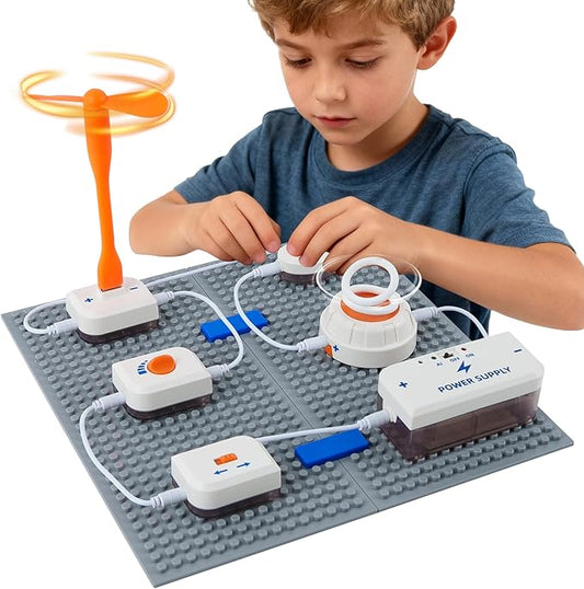 Science Kits for Kids, Space Theme Circuit Exploration Kits with 300+ Projects & Voice Control, STEM Toys Electronics Circuit Board for Kids 8-12, Birthday Gift for Boys (Standard Edition)