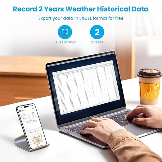 Sainlogic WiFi Smart Weather Station SA9 with 24H/ 7Days Accurate Weather Forecast by Weatherseed® AI, 8.5" Large Display,UV,Sun Light,Rain Gauge,Wind Gauge,2-Year Data Storage & Export (Only 2.4G)