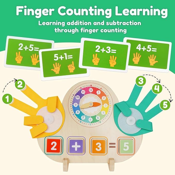 Toddler Learning Toys for 3+,Montessori Preschool Educational Learning Activities Counting & Number Blocks Toys Math Games Christmas Stocking Stuffers Gifts for Girl Boys
