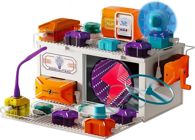 Dollox Science Kits for Kids – Level 4 Electrical Circuit Blocks with 380+ Projects, Educational Electronics Toy for Boys & Girls, Perfect Christmas & Birthday Gift