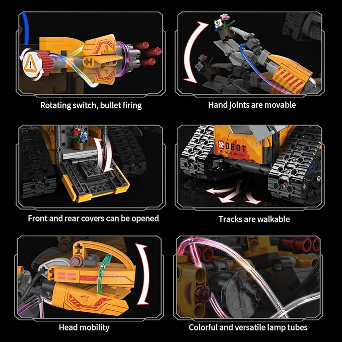 5 in 1 STEM Robot Building Kit, 673 Piece APP/Remote Control Mech RC Robotics for Kids Ages 8-12, Educational Science Kit Coding Robots Toy Building Set, Birthday Gifts for Boys Age 8-14+