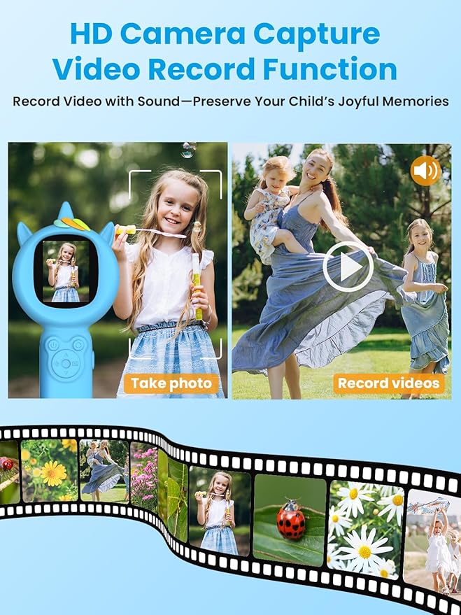 Microscope for Kids, Auto-Focus Handheld Digital Microscopes with 2.0" Screen, 8 LEDs Rechargeable Pocket Mini Microscope Christmas Gifts Educational Science Toys for Ages 5 6 7 8 9 10 11 12