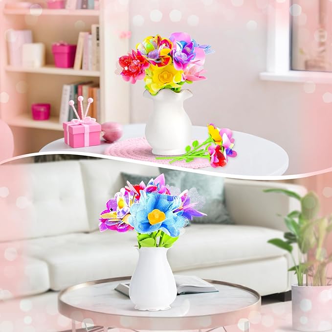 Osllate Upgraded Flower Bouquet Accessories Set for Making 36 Flowers, DIY Arts & Crafts Toy Accessories Flowers Making Toy Kit