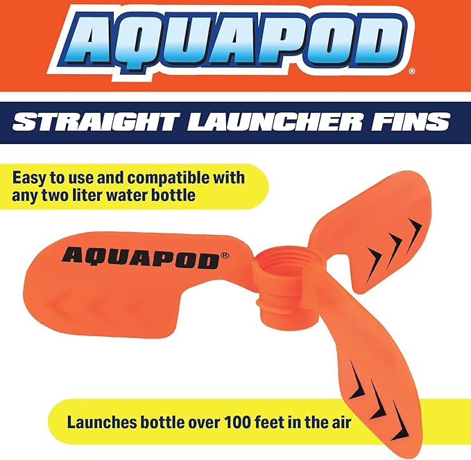 Original AquaPod Water Bottle Rocket Launcher Ultimate Accessory Pack - Soar to New Heights w Launcher Fins, Parachute, & Nose Cone - Fun & Educational STEM Toy- Great Science Gift & Activity for Kids