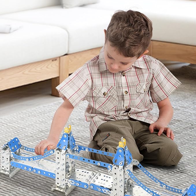Metal Model Tower Bridge Kits for Boys 8-12, 588PCS London Tower Bridge DIY STEM Building Toys for Kids to Build,Construction Sets London Bridge Britain Architecture Kit Famous Landmark
