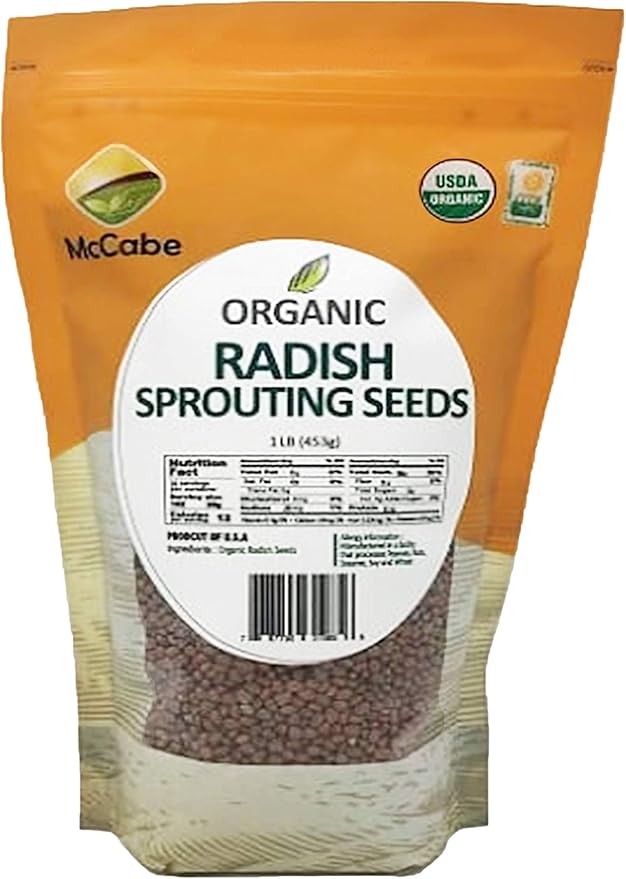 McCabe Organic Radish Sprouting Seeds, 1-pound