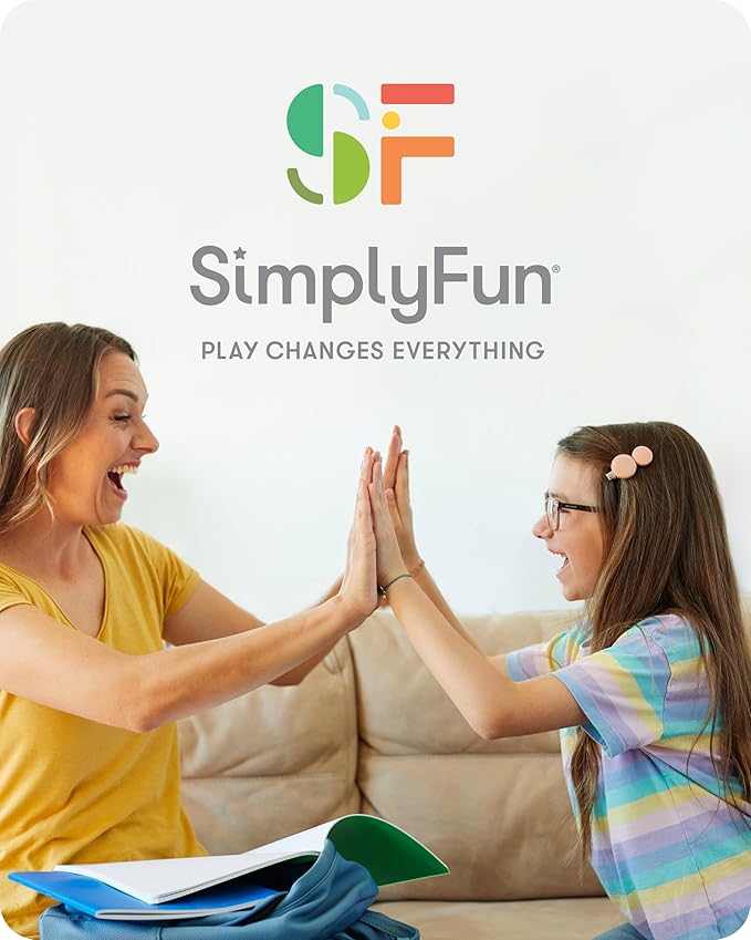 SimplyFun Let’s Jet World Geography Game - Educational Board Game for Kids Ages 8+ - World Travel Game with Map, Cards, and Jet Pawns