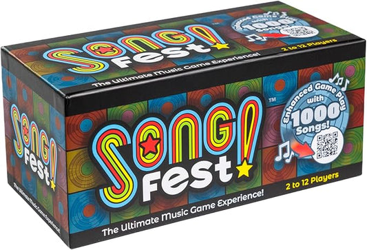 SongFest! The New Music Trivia Game | 1000 Questions, 4 Categories and 5+ Decades | QR Song Hints Play The Music You Remember
