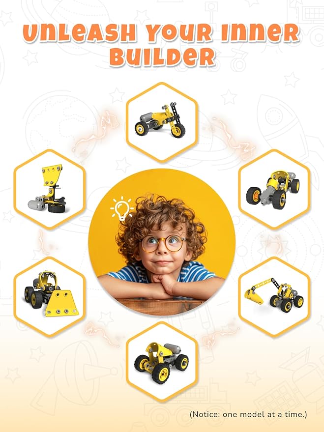 STEM Toys for 5 6 7 8+ Year Old Boy Girl,10in1 Electric Birthday Gifts Building Toys for Kids Ages 4-8 5-7 6-8,Educational Construction Activities for Boys 4-6 8-10,Creative Games Christmas Idea Gift