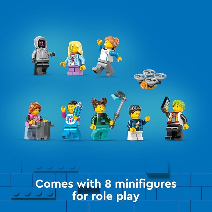 LEGO City Robot World Roller Coaster Building Set - Kids Engineering Toy with Posable Mech Suit for Boys & Girls, Ages 8+ - Gift Ideas for Christmas - 60421