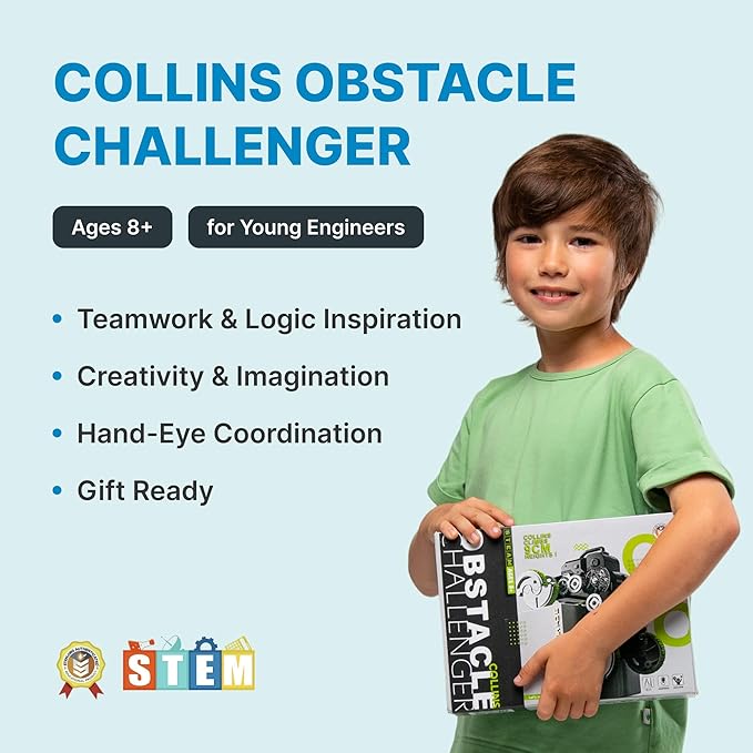 Obstacle Challenger Collins, STEM Educational Robotic Assembly Toy