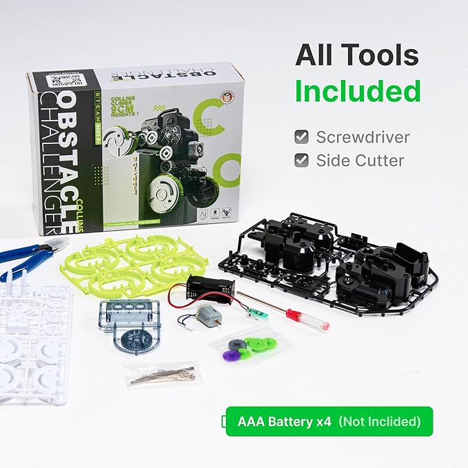 Obstacle Challenger Collins, STEM Educational Robotic Assembly Toy