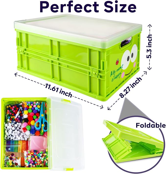 FUNZBO Christmas Arts and Crafts Supplies for Kids - Craft Kits with Pipe Cleaners, Popsicle Stickers, Construction Paper, Pom Poms & Googly Eyes, Birthday Gifts for Girls & Boys Age 4+
