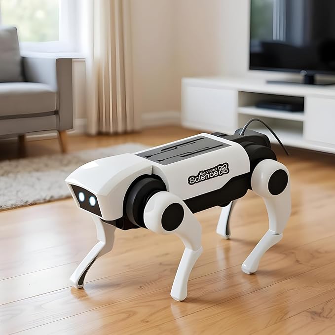 Robot Dog, Fun Interactive Design, 1 Piece, Children Robot Building Set, Science Experiment Robotics Kit, Skill Building, for Bonding and Shared Educational