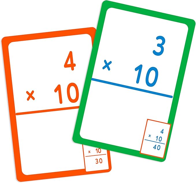 BAZIC Products Multiplication Flash Cards, Numbers Elementary Math Flashcards Game at School, Problem Solving (36/Pack), 1-Pack