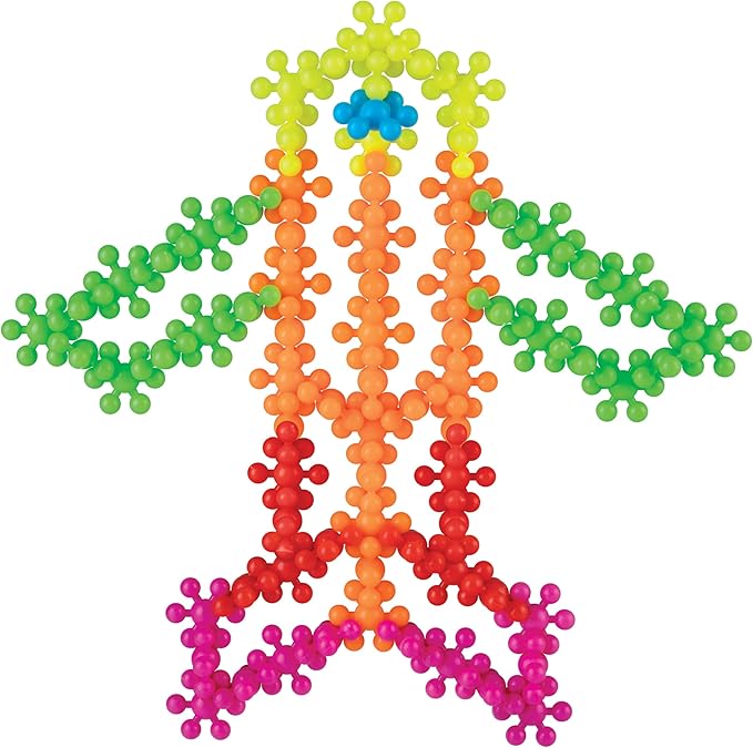 ORB Flower Snaps - 200 Pieces STEM Toys, Building Blocks for Kids - Flower Shaped Interlocking Clip Together Building Discs - Fun, Educational, Creative Connect Toys for Boys and Girls Ages 3 and Up