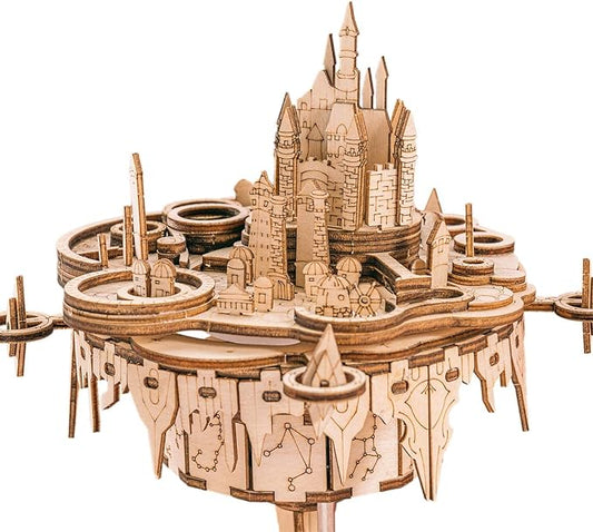 Music Park 3D Wooden Puzzles for Adults Music Box Model Kits You are My Sunshine Castle Building DIY Crafts Birthday Gifts for Girls or Women Age 14+