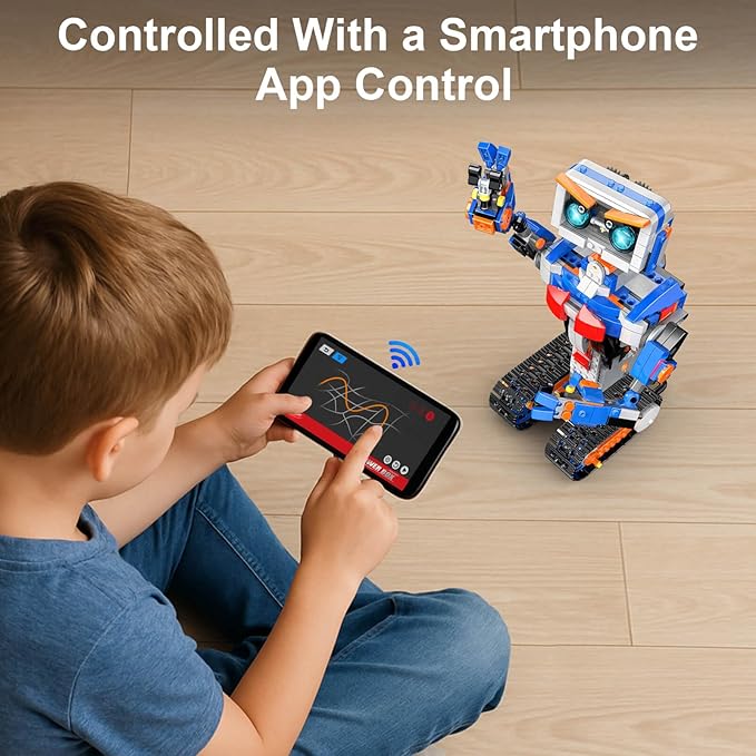 PIKARO Robot Robotics for Kids Ages 8-12 Boys Girls with App & Remote Control, stem Toys for Boys Age 8-13, Build Your Own Robot STEM Building Sets Toys, Birthday (623 PCS)