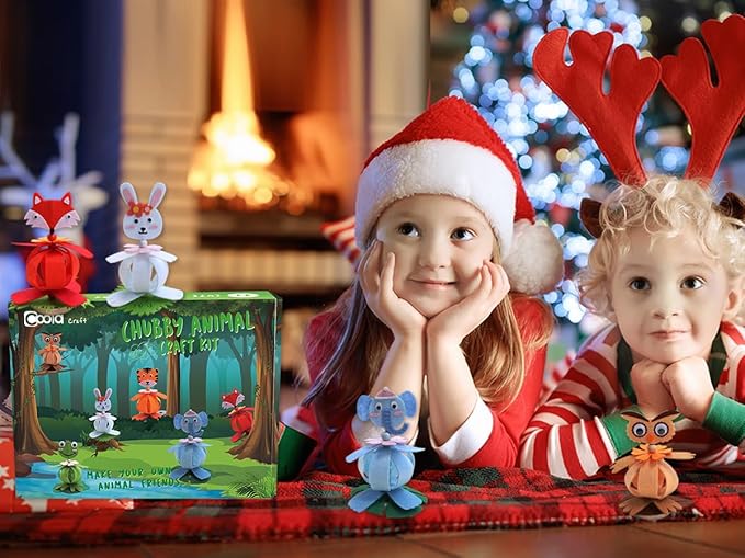 Coola Craft Kits for Kids Felt Animal Toddler Craft - 6Pack Art and Craft DIY Early Educational Toys Suitable Need Best Gift for Kids Age 3-6,7,8,9