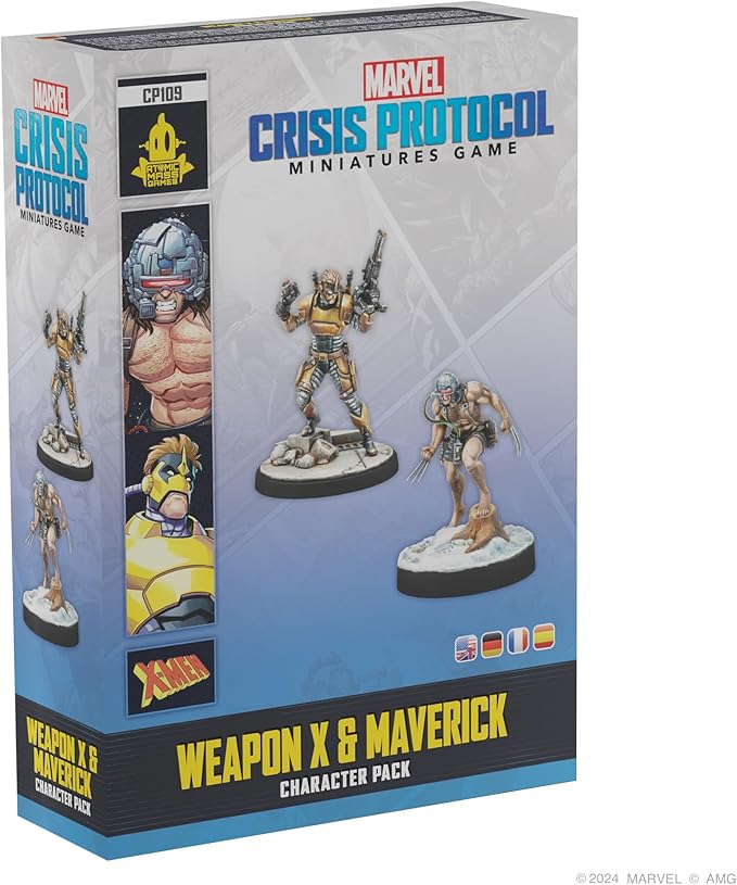 Marvel: Crisis Protocol Weapon X & Maverick Character Pack - Tabletop Superhero Game, Ages 14+, 2 Players, 90 Minute Playtime, Made by Atomic Mass Games