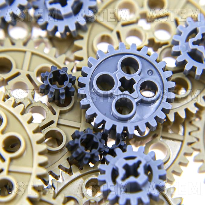 836PCS Technic-Parts Building-Block MOC Technical-Vehicles-Gears Technical Lots Pack Bulk Toys Accessories Pieces Sets, Chain Link Pins Connector Joints Bricks