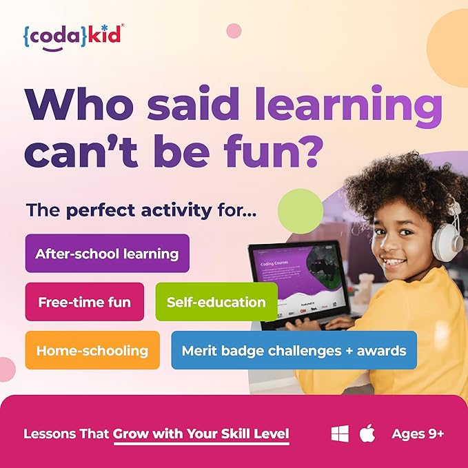 Python for Kids, Award-Winning STEM Courses, Coding for Kids, Ages 10+ with Online Mentoring Assistance, Learn Computer Programming and Code Amazing Games with Python (PC & Mac) (Box Art Varies)