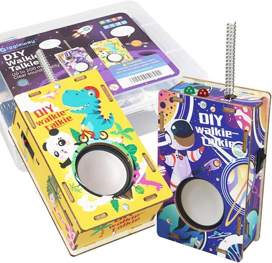 Science Kits for Kids Age 8-12, DIY Electronic Walkie-Talkie Stem Toys for Boys Age 8-12, Engineering STEM Kits for Kids Age 12-14, Gift for Boys&Girls