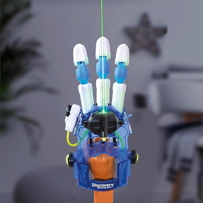 Discovery Bionic Hand Robotics Kit – 87-Piece DIY STEM Toy for Kids| Build Your Own Wearable Robotic Hand| Hydraulic Cyborg Superhero Toy| Science & Engineering Model Kit| Boys & Girls Gift Ages 8+