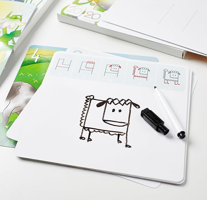 Learning Activity - Drawing with Numbers Educational Game, Perfect for Kids, Preschoolers Who Love Toys, Art and Craft Activities, Gifts for Girls and Boys Ages 3, 4, 5, 6