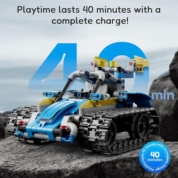 Robot Building Kit with Remote Control STEM Gifts for Kids Boys Ages 8-14, Technic Coding Robotic Toys for Teen‘s Birthday, Build 5in1 Models with 488 Pieces