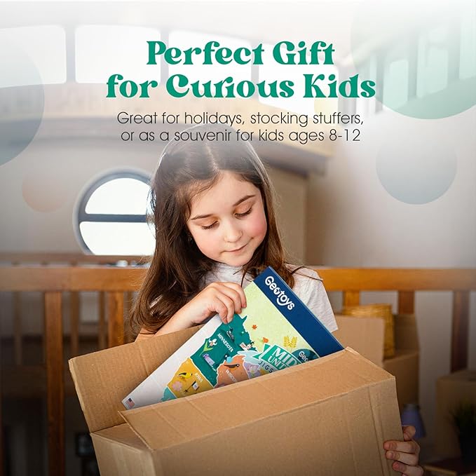 Geotoys Midwest Region Jigsaw Puzzle - 250 Piece Puzzles for 8 Year Olds - Jigsaw Puzzles for Kids Ages 8-12 Years Old - Kids Puzzle Games with Colorful Landmarks