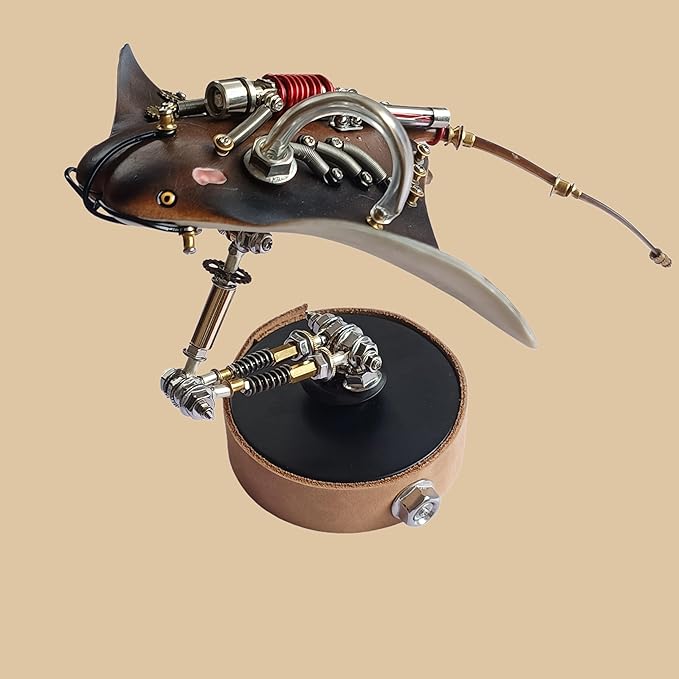 Mechanical Manta Ray 3D Metal Model,DIY Projects Building Kit, Arts & Crafts Adult Hobby Kits for Men,Cool for Birthday(Stingray)