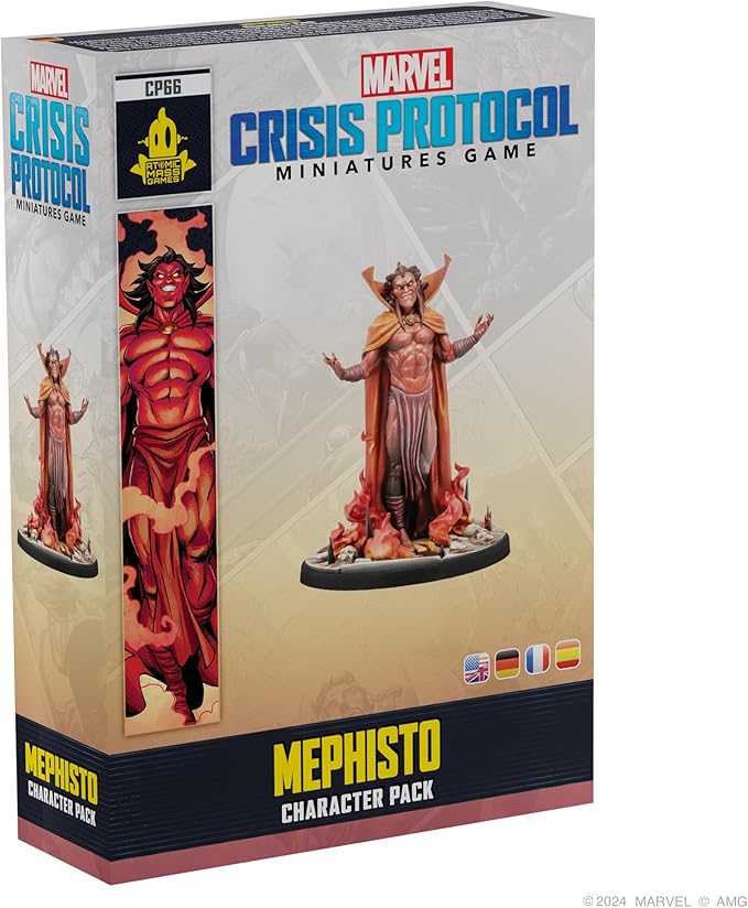 Marvel: Crisis Protocol Mephisto Character Pack - Manipulator of The Battlefield! Tabletop Superhero Game, Ages 14+, 2 Players, 90 Minute Playtime, Made by Atomic Mass Games
