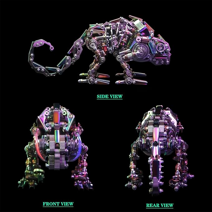3D Metal Puzzle for Adults,Chameleon Puzzle Building Set，3D Metal Model Kit, Brain Teaser Puzzles DIY Assembling for Stress Relief - High end Men's Gift