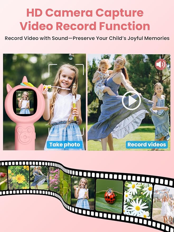 Microscope for Kids, Auto-Focus Handheld Digital Microscopes with 2.0" Screen, 8 LEDs Rechargeable Pocket Mini Microscope Christmas Gifts Educational Science Toys for Ages 5 6 7 8 9 10 11 12