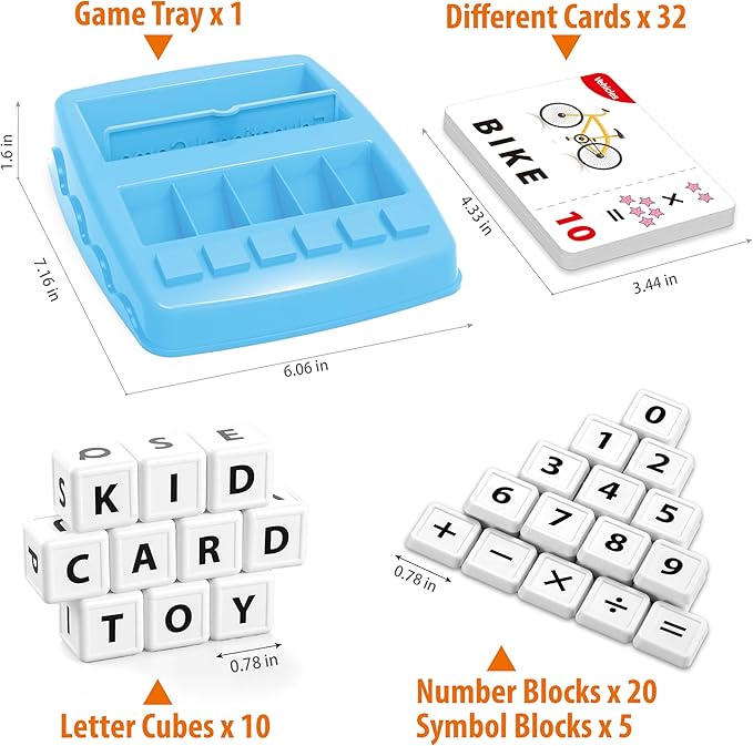 Montessori Matching Letter Games,Educational Toys for 3-8 Year Olds Boys Girls,Alphabet Learning Toys for Kids Ages 3-8 Years,Birthday Party Gifts for 3-8 Year Olds Boys Girls(Blue)