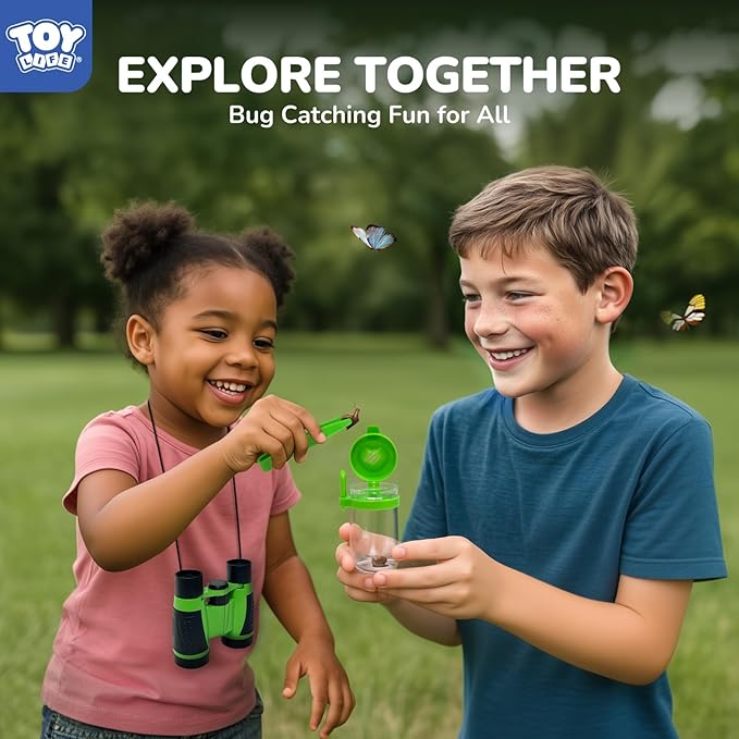 TOY Life Kids Explorer Kit with Bug Catcher for Kids, Bug Catching Kit with Bug Toys, Kid Safari Vest & Hat, Compass, Binoculars, Magnifying Glass, Educational Outdoor Toys Boys Kid Adventure Kit