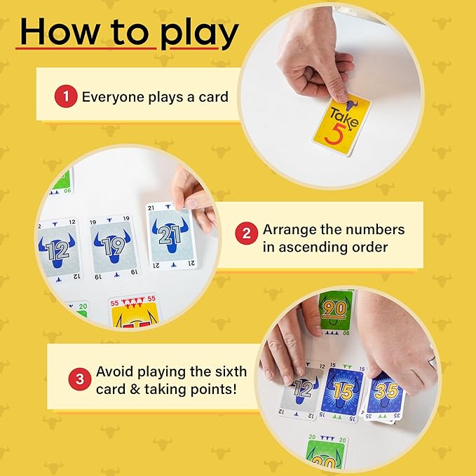 Amigo Games Take 5 Classic Card Game 30th Anniversary Edition – Contains Beloved Base Game Plus Cooperative Variant & Special New Cards – Perfect for Family Game Night – Kids Adults Ages 8+