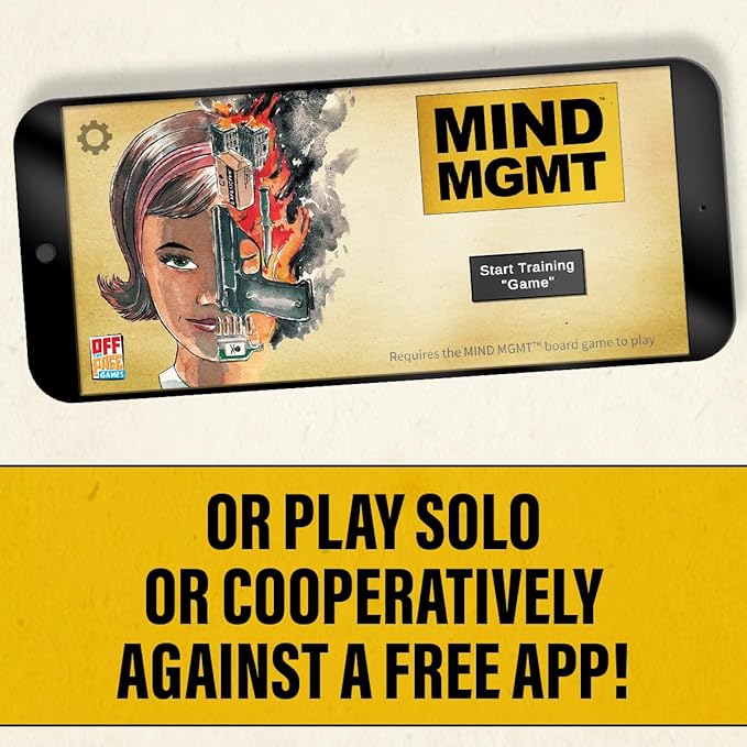 Mind MGMT: The Psychic Espionage Game - Strategic Deduction Board Game for 2-5 Players - Hidden Movement & Cooperative Play - Ages 14+