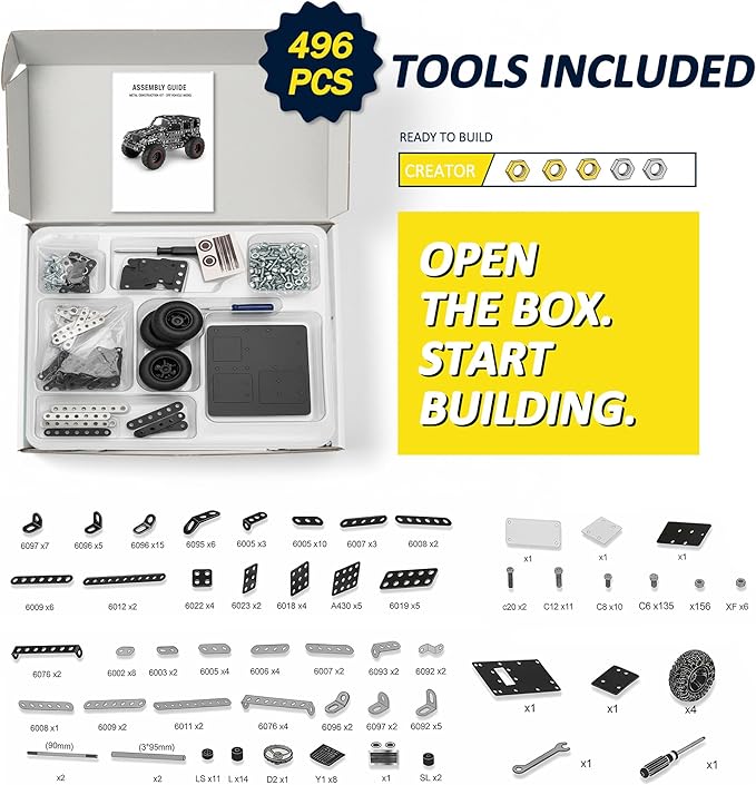 Engineering 20-in-1 Motorized STEM Building Kit – 600+ Pieces Construction Toy Set for Kids Girls Boys
